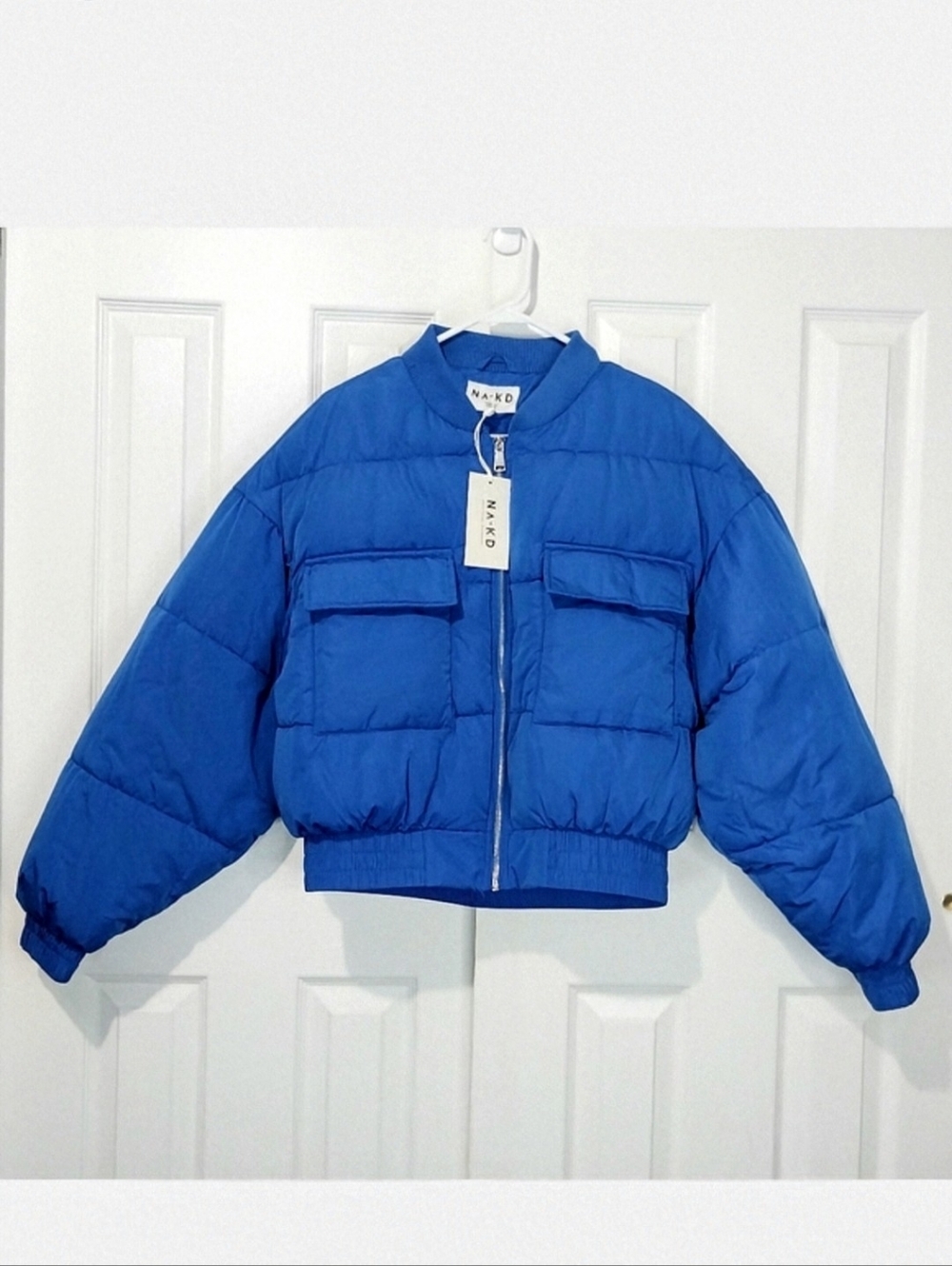 NA-KD  Short Puffer‎ Bomber Jacket, NWT, Size 40|US 8
